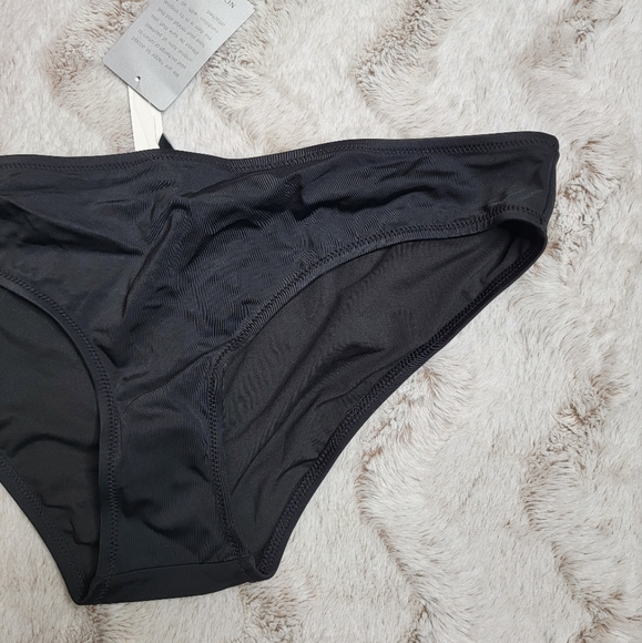 Madewell Second Wave Hipster Bikini Bottom In True Black NWT Size XL - Picture 6 of 12